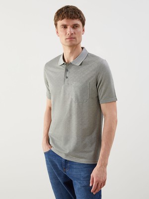 Lc Waikiki Yeni Sezon Polo Yaka Merserize Görünümlü Erkek Tişört