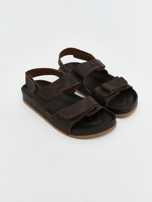 Lc Waikiki Yeni Sezon Deri Görünümlü Erkek Sandalet