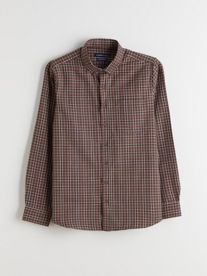 Lc Waikiki Yeni Sezon Regular Fit Uzun Kollu Ekose Gabardin Erkek Gömlek