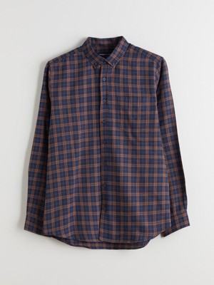 Lc Waikiki Yeni Sezon Regular Fit Uzun Kollu Ekose Gabardin Erkek Gömlek