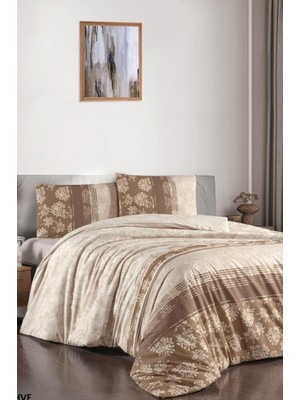 Lory 6 Parça Comforter Çeyiz Seti Kahve