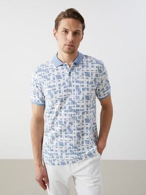 Lc Waikiki Yeni Sezon Polo Yaka Kısa Kollu Desenli Pike Erkek Tişört