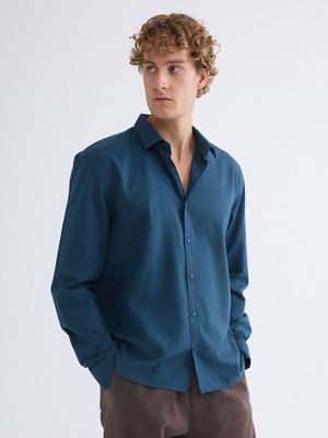 Lc Waikiki Yeni Sezon Regular Fit Uzun Kollu Gabardin Erkek Gömlek