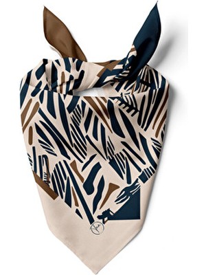 Orman Yansımaları Desen 55X55CM Bandana/fular