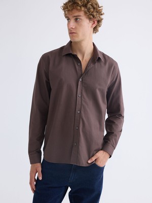 Lc Waikiki Yeni Sezon Regular Fit Uzun Kollu Gabardin Erkek Gömlek