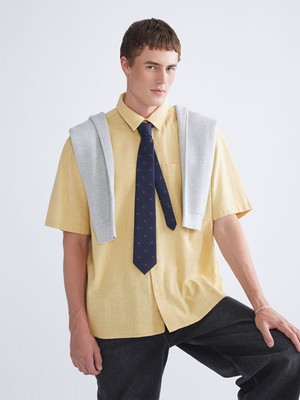 Lc Waikiki Yeni Sezon Rahat Kalıp Kısa Kollu Keten Görünümlü Erkek Gömlek