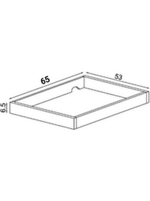 65X53 Beyaz Ocak Altı Aparati Ankastre Ocak Altı Tezgah Üstü Ocak Altı Uyumlu