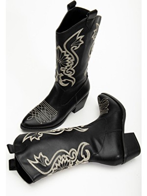 Kovboy Soğuk Geçirmez Kışlık Kadın Çizme