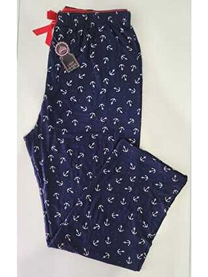 Bambu Likralı Ring Viskon Battal Beden Pijama Altı 6020