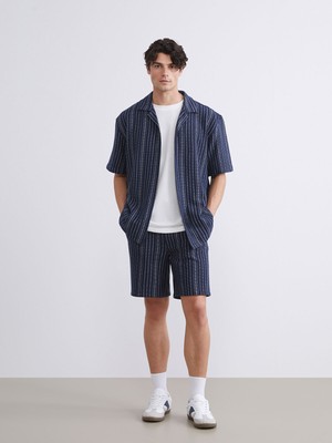 Lc Waikiki Yeni Sezon Rahat Kalıp Çizgili Erkek Şort