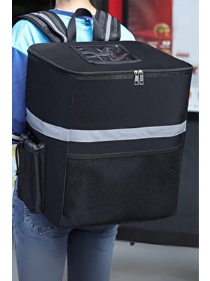 Profesyonel Kamp Için Soğutucu Termal Sırt Çantası - Reflektörlü Yemek Taşıma Sırt Çantası