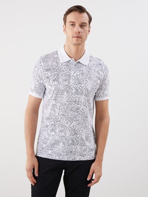 Lc Waikiki Yeni Sezon Polo Yaka Desenli Penye Erkek Tişört