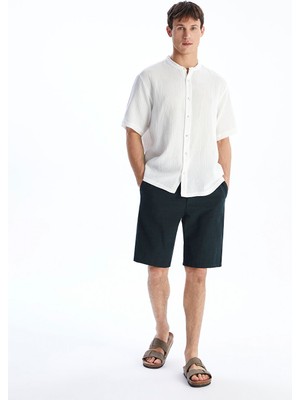 Lc Waikiki Yeni Sezon Standart Kalıp Keten Görünümlü Erkek Şort