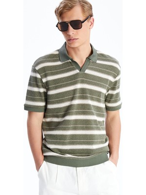 Lc Waikiki Yeni Sezon Polo Yaka Çizgili Erkek Tişört