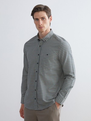 Lc Waikiki Yeni Sezon Regular Fit Uzun Kollu Ekose Gabardin Erkek Gömlek