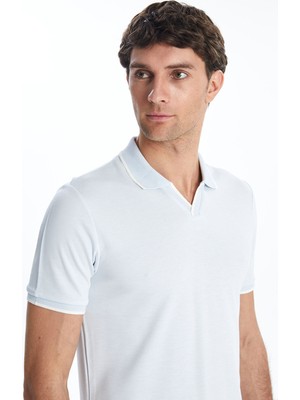 Lc Waikiki Yeni Sezon Polo Yaka Merserize Görünümlü Erkek Tişört