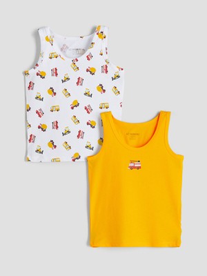 Lc Waikiki Yeni Sezon Bisiklet Yaka Erkek Çocuk Atlet 2'li