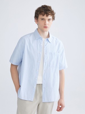 Lc Waikiki Yeni Sezon Rahat Kalıp Kısa Kollu Çizgili Erkek Gömlek
