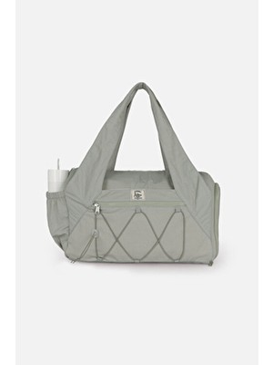 İcone Bag Kadın Spor ve Yoga Çantası Gri Tekstil Çok Cepli Ayakkabı Bölmeli Ergonomik Tasarım