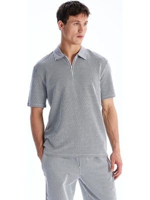 Lc Waikiki Yeni Sezon Polo Yaka Çizgili Erkek Tişört