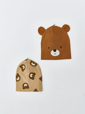 Lc Waikiki Yeni Sezon Baskılı Erkek Bebek Bere 2'li