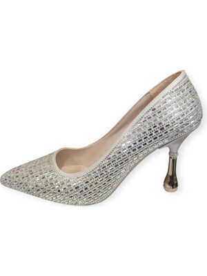 Beet 25BK238.38 Sivri Burun Taş Detaylı Kadın Stileto