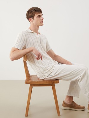 Lc Waikiki Yeni Sezon Polo Yaka Çizgili Erkek Tişört