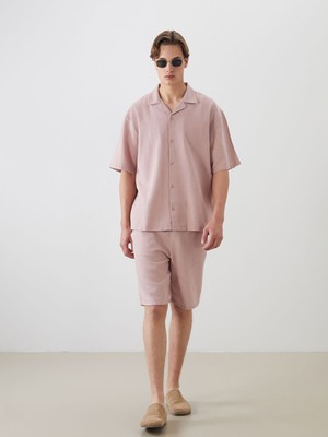 Lc Waikiki Yeni Sezon Rahat Kalıp Keten Görünümlü Erkek Şort