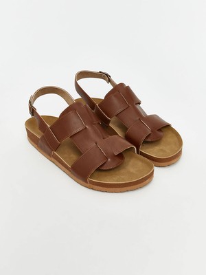 Lc Waikiki Yeni Sezon Deri Görünümlü Kadın Sandalet