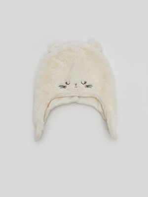 Lc Waikiki Yeni Sezon Kulak Detaylı Kız Bebek Kar Şapkası