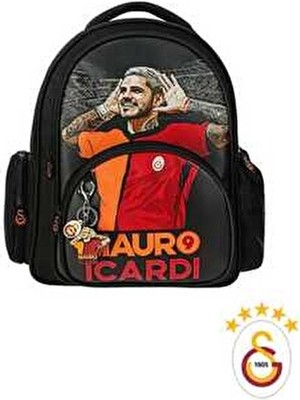 Galatasaray Lisanslı Mauro Icardı Sırt Çantası Siyah Tekstil Kız Çocuk İçin 15-19,9 lt Kapasite