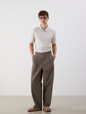 Lc Waikiki Yeni Sezon Standart Kalıp Gabardin Erkek Pileli Pantolon