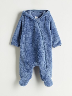 Lc Waikiki Yeni Sezon Kapüşonlu Erkek Bebek Pelüş Tulum