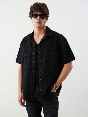 Lc Waikiki Yeni Sezon Rahat Kalıp Kısa Kollu Erkek Jean Gömlek