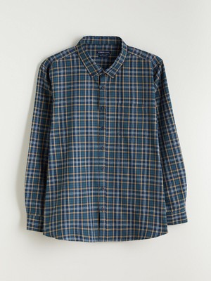 Lc Waikiki Yeni Sezon Regular Fit Uzun Kollu Ekose Gabardin Erkek Gömlek