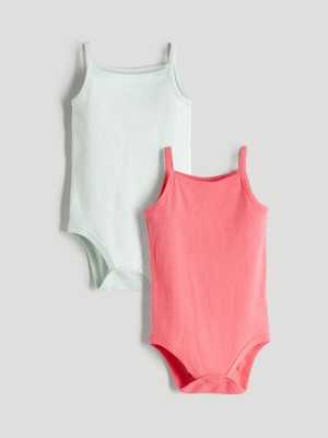 Lc Waikiki Yeni Sezon Askılı Kız Bebek Çıtçıtlı Body 2'li