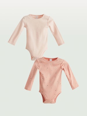 Lc Waikiki Yeni Sezon Çiçekli Kız Bebek Çıtçıtlı Body 2'li