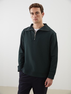 Lc Waikiki Yeni Sezon Fermuarlı Dik Yaka Erkek Sweatshirt