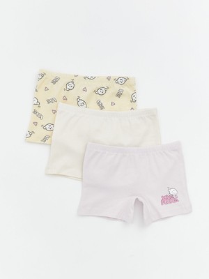 Lc Waikiki Yeni Sezon Beli Lastikli Kız Çocuk Boxer 3'lü