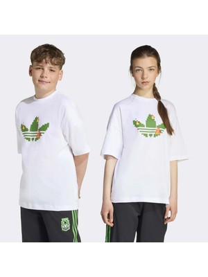 adidas Çocuk  Beyaz  T-shirt TEE JW5326