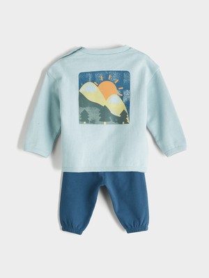 Lc Waikiki Yeni Sezon Erkek Bebek Sweatshirt ve Eşofman Alt 2'li