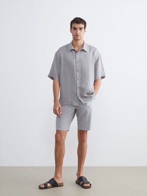 Lc Waikiki Yeni Sezon Standart Kalıp Keten Karışımlı Erkek Şort