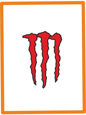 Pençe Izi Oto Sticker Motor Sticker 15X10 cm Kırmızı