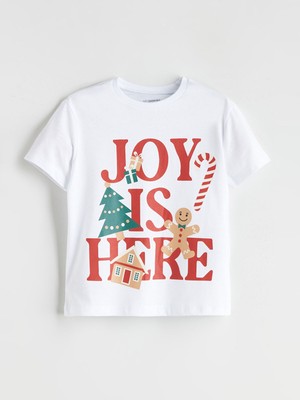 Lc Waikiki Yeni Sezon Bisiklet Yaka Baskılı Erkek Çocuk Tişört