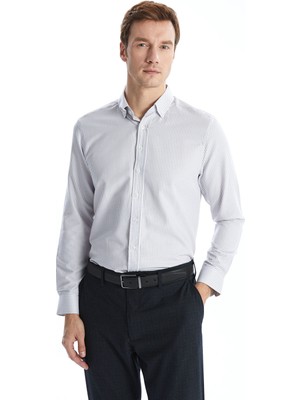 Lc Waikiki Yeni Sezon Regular Fit Uzun Kollu Ekose Gabardin Erkek Gömlek