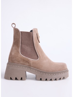 Fabrika Deri Vizon Kadın Bot D-Ellery