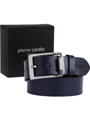 Pierre Cardin Lacivert Analin Deri Erkek Kemeri (En 4 Cm) PC4100U6Z