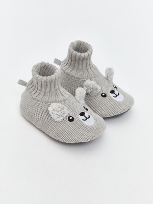 Lc Waikiki Yeni Sezon Nakışlı Erkek Bebek Çoraplı Ev Ayakkabısı