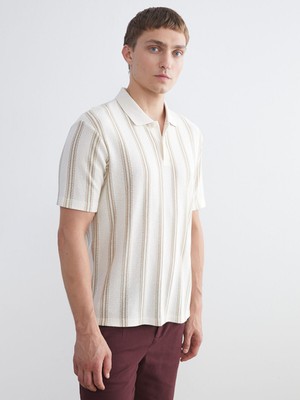 Lc Waikiki Yeni Sezon Polo Yaka Çizgili Erkek Tişört