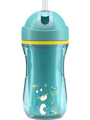 Mavi Pipetli 14+ Ay Spor Bebek Alıştırma Bardağı